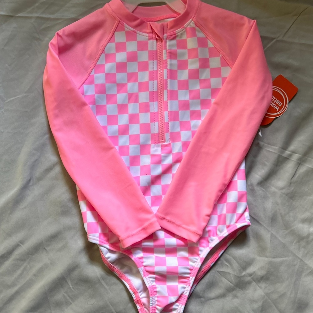 NWT: little girls one piece bathing suit size 4t